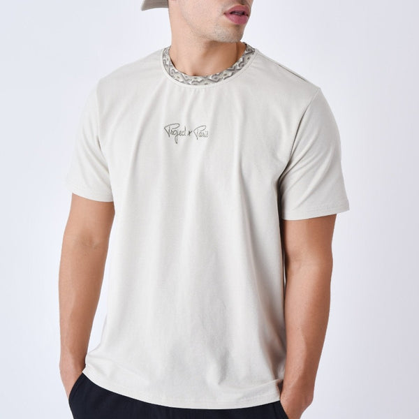 Tee shirt classique col Graphic Gaze PXP 2410089 – Gris GG