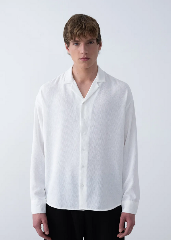 Chemise fluide noire manches longues – Marrakech 2434 – Ecru