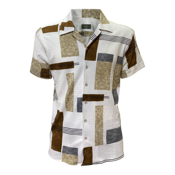 Chemise Homme Élégante en Gaze de Coton - Baron 1983 1018 – Marron