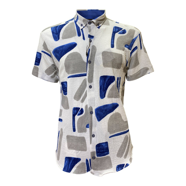 Chemise Homme Élégante en Gaze de Coton - Baron 1983 1018 – Bleu