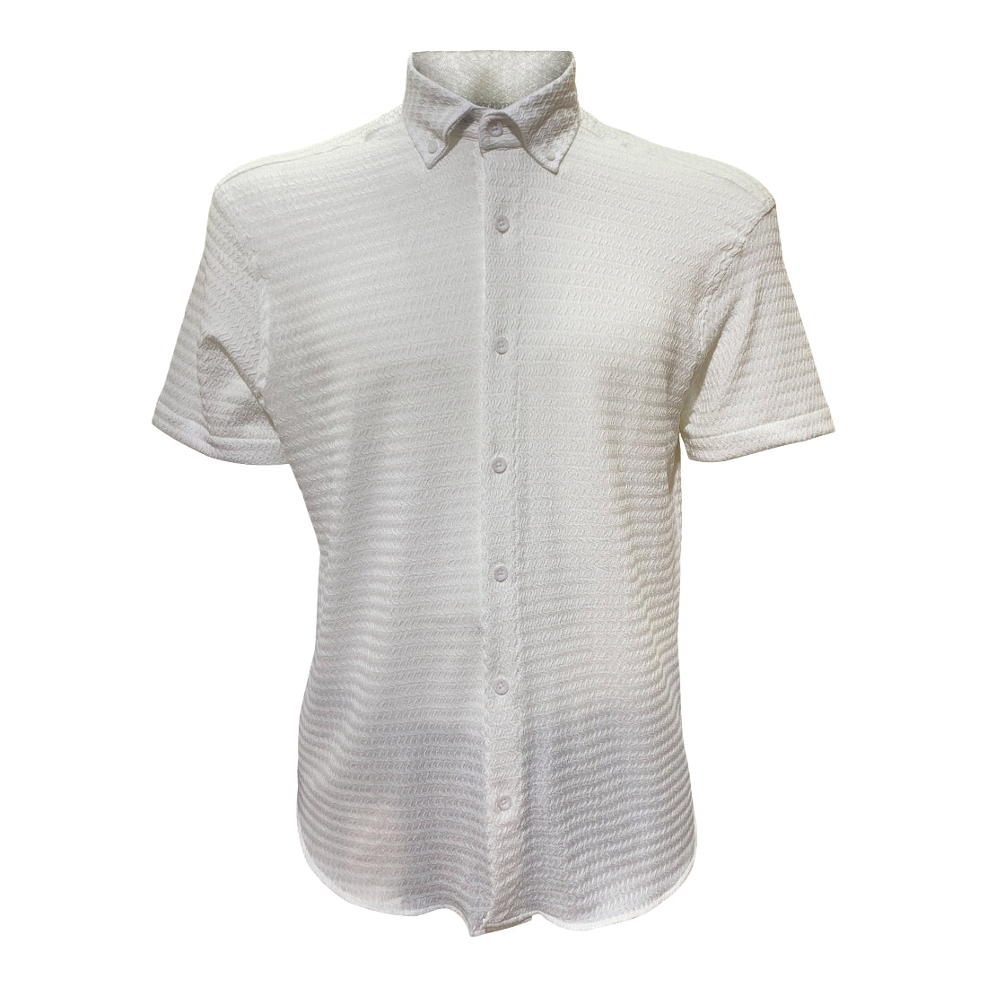 Chemisette a texture Homme Baron 1983 Blanc