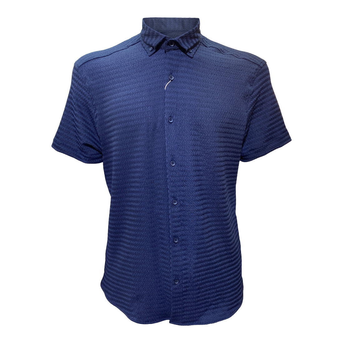 Chemisette a texture Homme Baron 1983 Bleu Marine