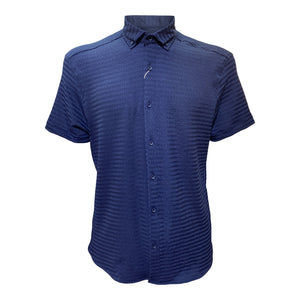 Chemisette a texture Homme Baron 1983 Bleu Marine