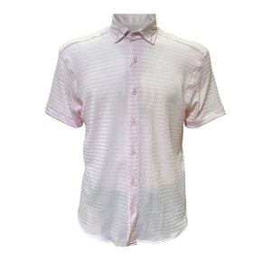 Chemisette a texture Homme Baron 1983 Rose