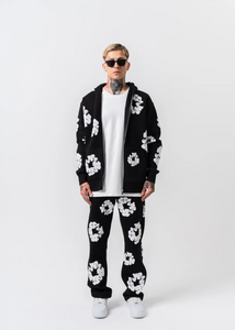 Ensemble Veste Pantalon Fleuri Hallstarz