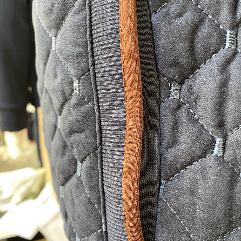 Veste homme bleu matelassée col montant Maxway 17-9824