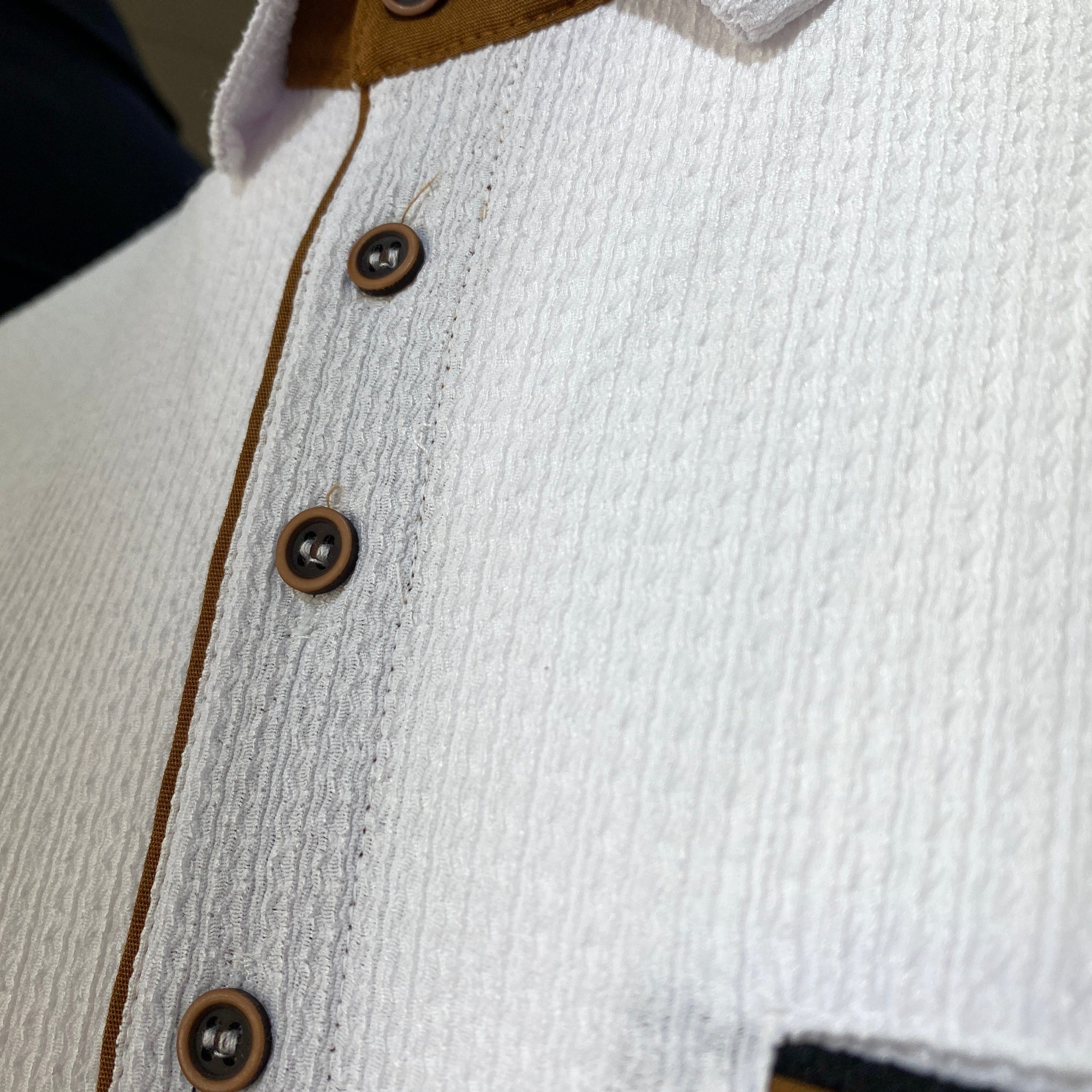 Polo Texturé Gaze de Coton Maxway