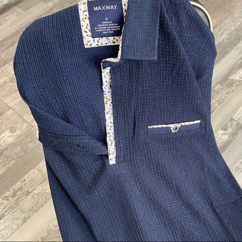 Polo Texturé Gaze de Coton Maxway