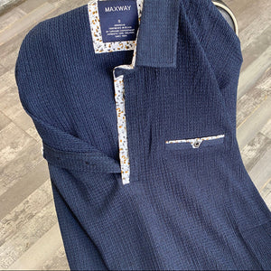 Polo Texturé Gaze de Coton Maxway