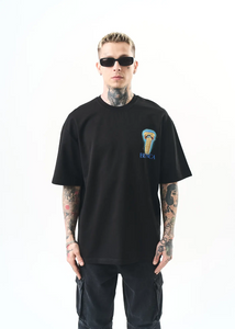 T-shirt oversize imprimé pilier grec – Style street art Hallstarz 1585