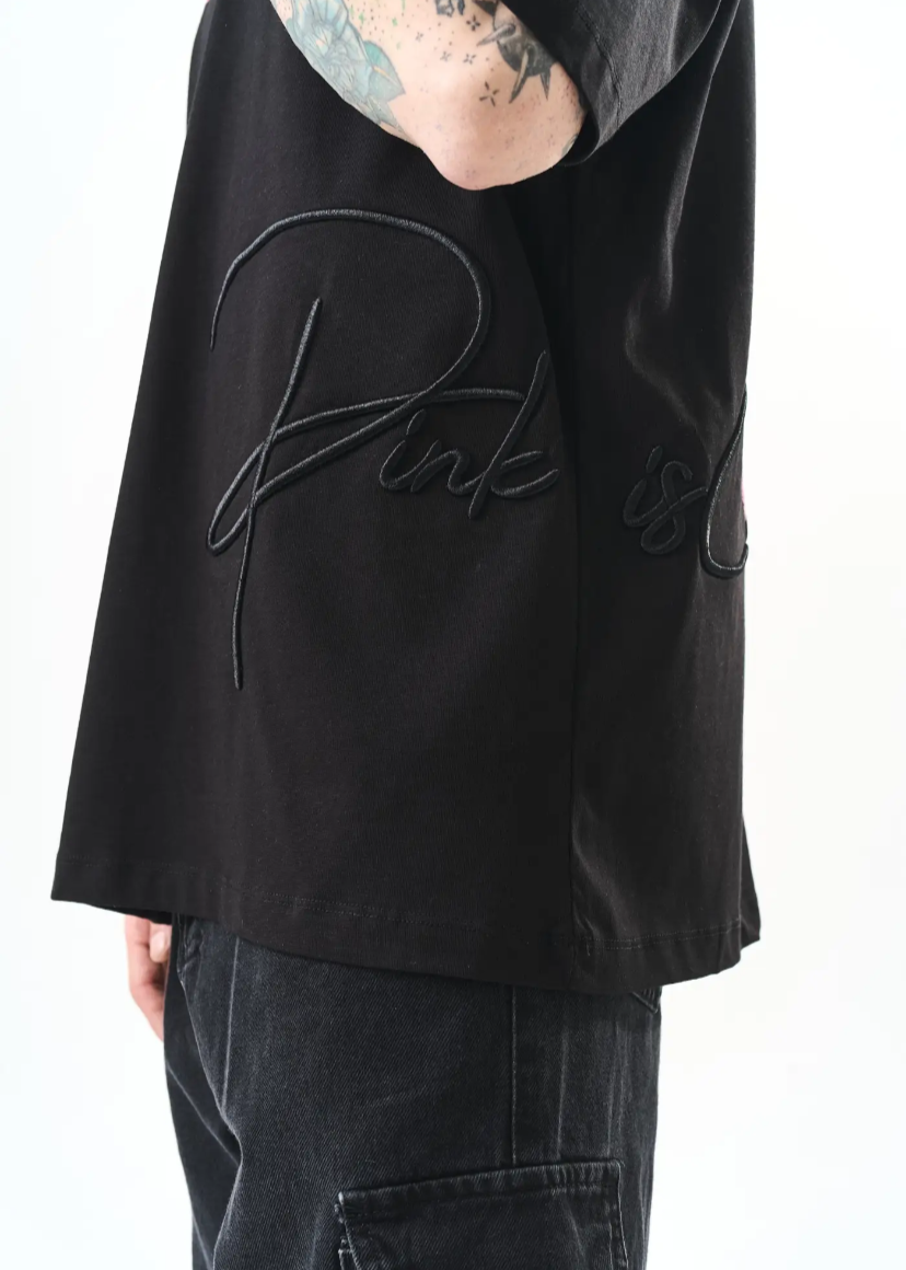 T-shirt oversize Hallstarz « Miss Cool » – imprimé panthere rose Kenya