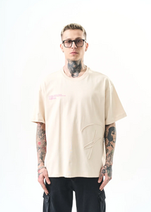T-shirt oversize Hallstarz « Miss Cool » – imprimé panthere rose Kenya