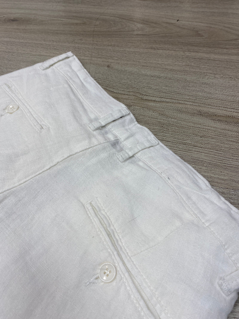 Short homme en lin blanc cassé – 100% lin Baron 1983