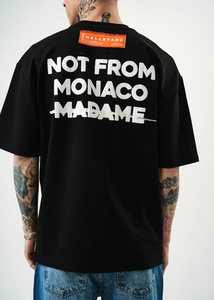 Tshirt Hallstarz Homme Not From Monaco Noir