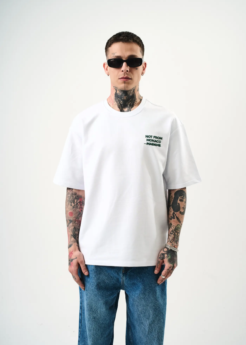 Tshirt Hallstarz Homme Not From Monaco Noir