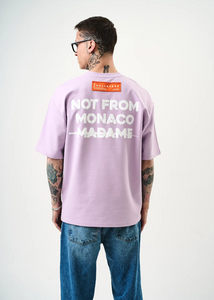 Tshirt Hallstarz Homme Not From Monaco Violet
