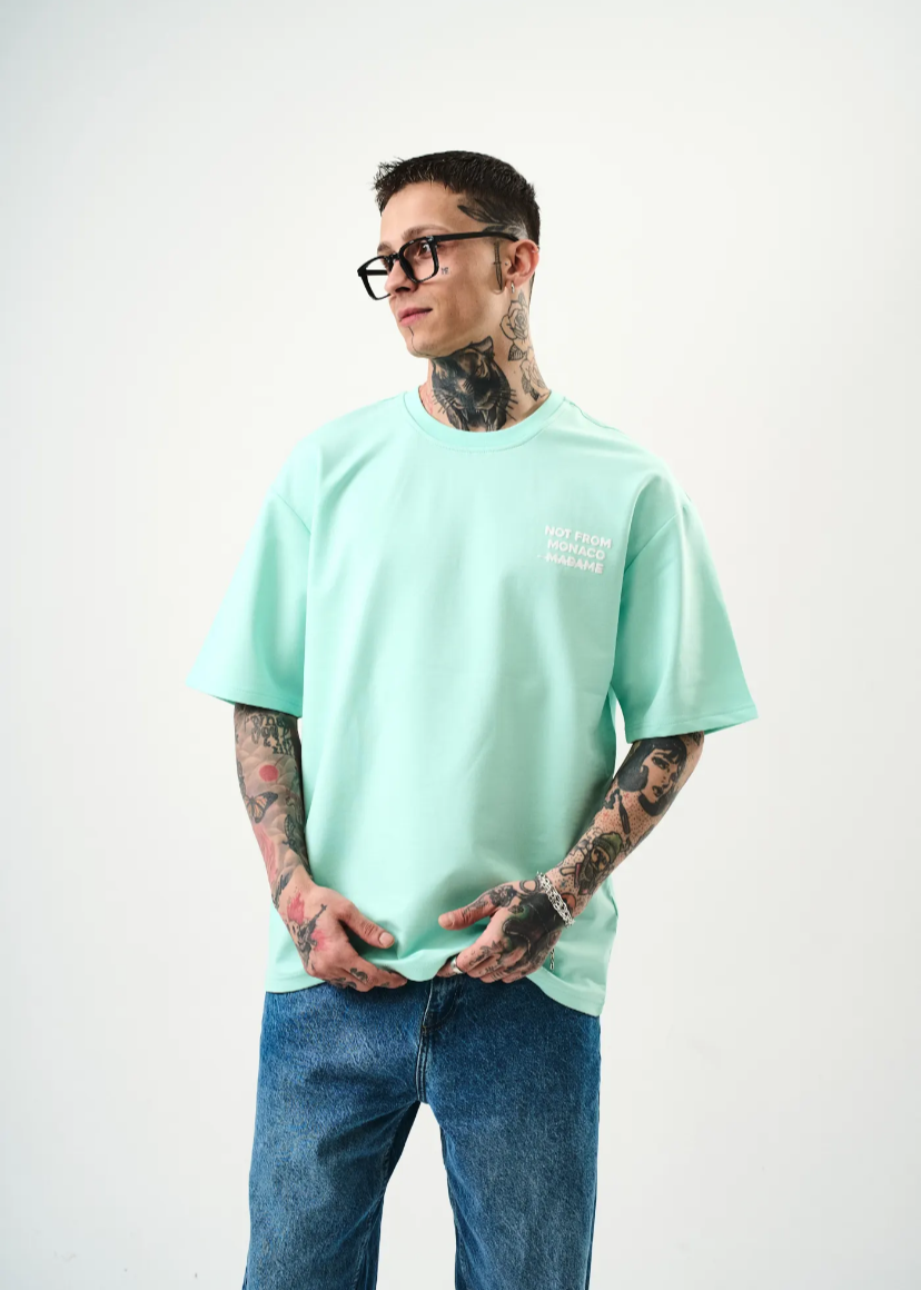 Tshirt Hallstarz Homme Not From Monaco Violet