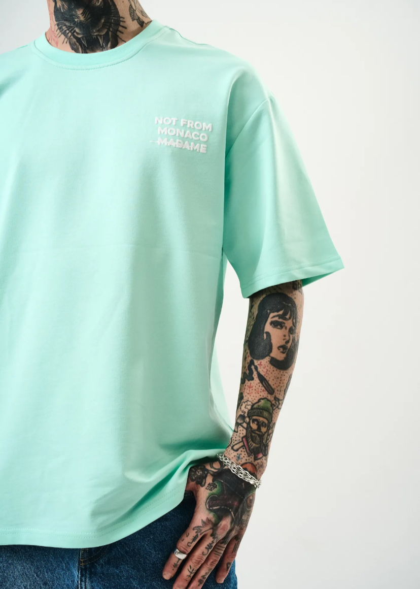 Tshirt Hallstarz Homme Not From Monaco Violet
