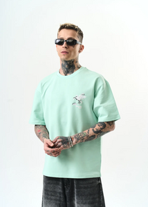 Tshirt Hallstarz Homme Pegasus Vert Menthe