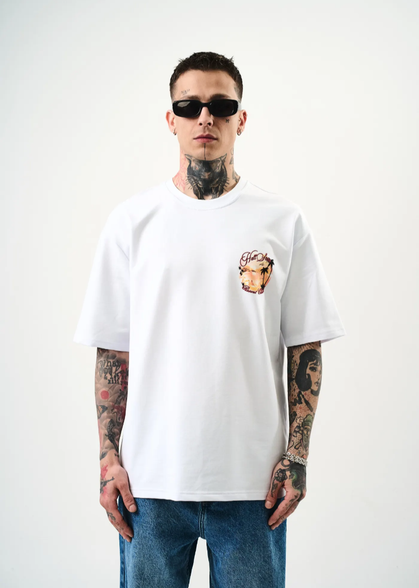 Tshirt Hallstarz Homme Bali Blanc