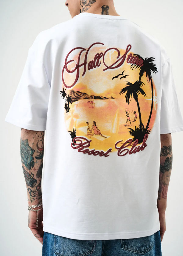T-shirt oversize Hallstarz – Imprimé 