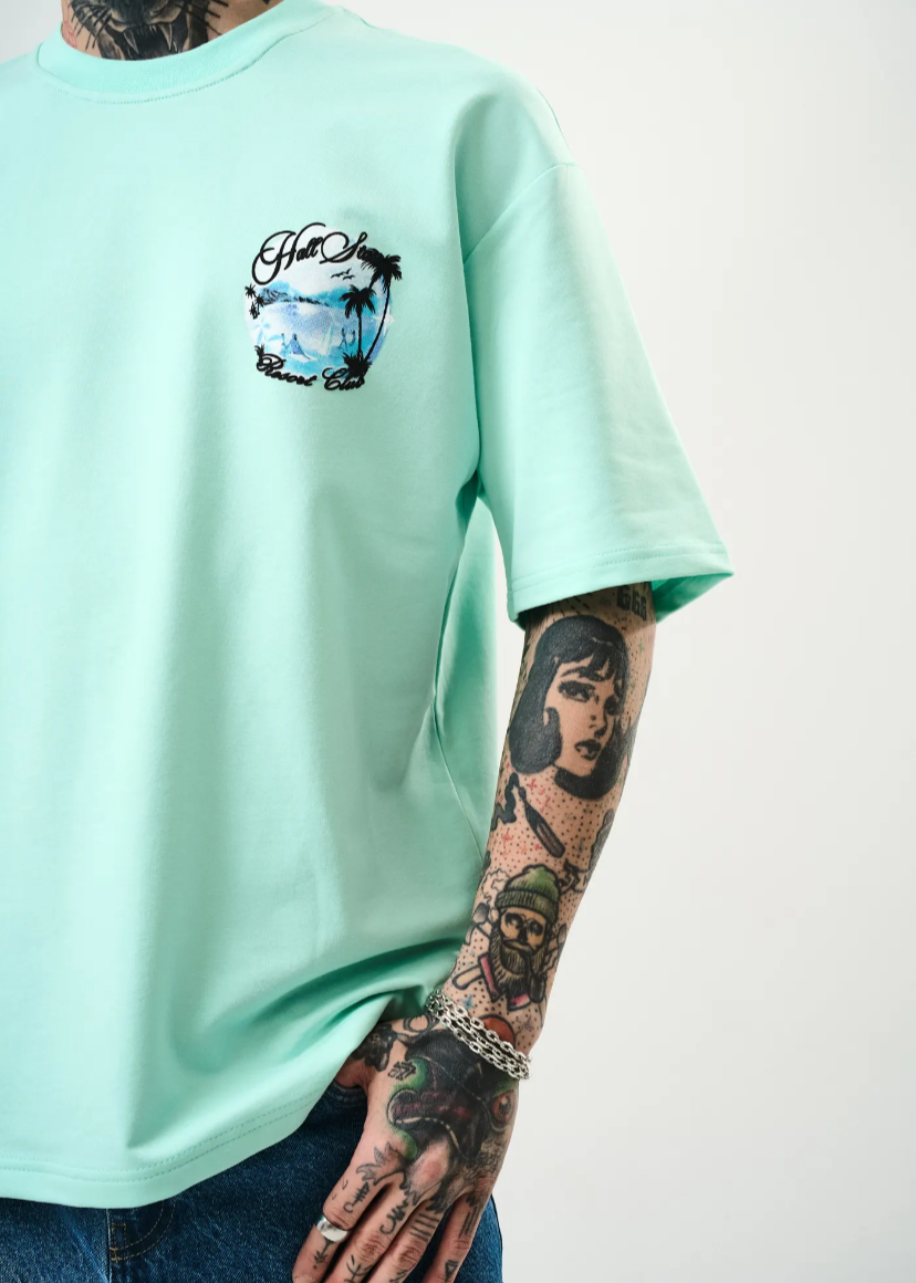 Tshirt Hallstarz Homme Bali Vert Menthe