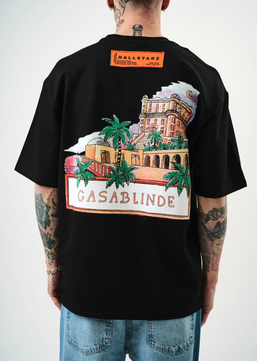 Tshirt Homme Casablinde Hallstarz Noir
