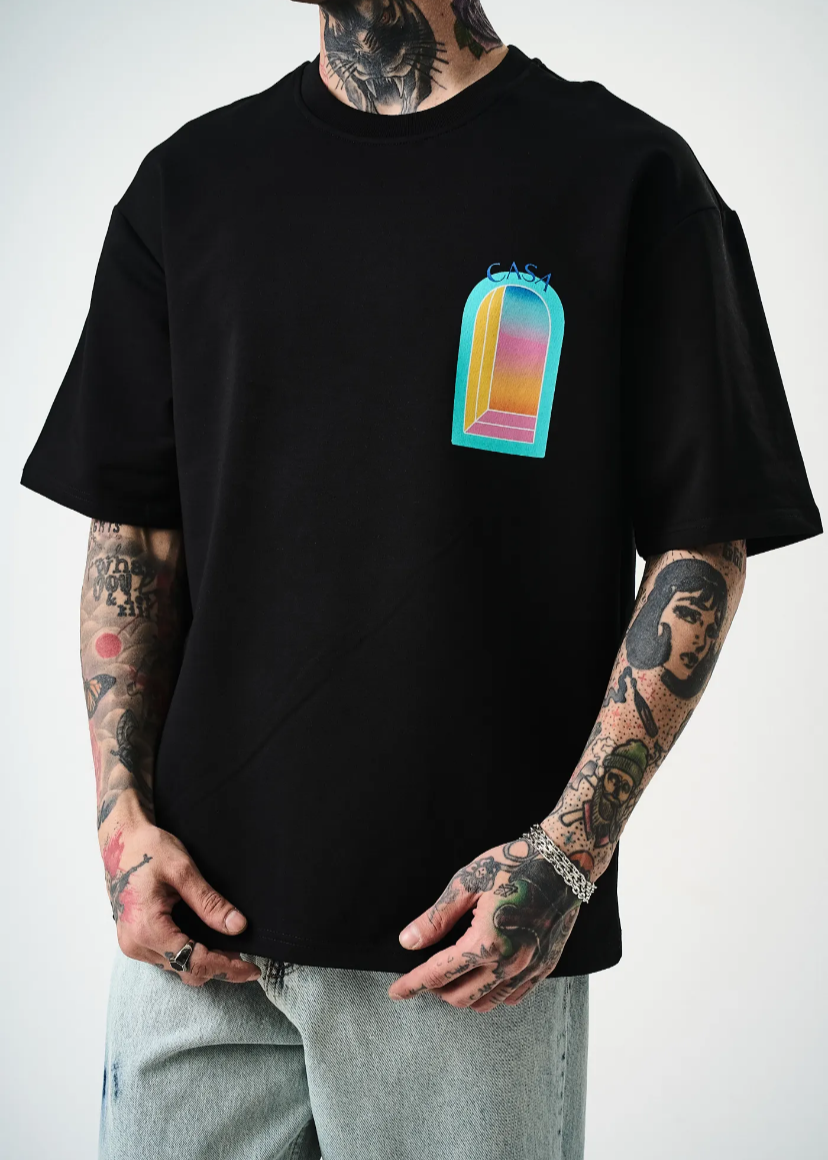 Tshirt Homme Hallstarz Blanca Arche Noir