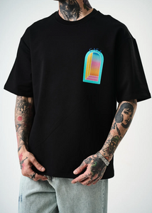 Tshirt Homme Hallstarz Blanca Arche Noir