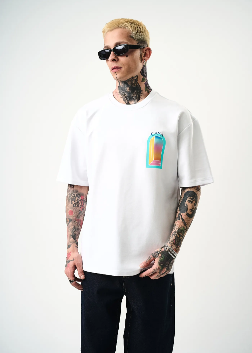 Tshirt Homme Hallstarz Blanca Arche Blanc