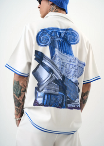 Ensemble Homme Chemise Short Hallstarz Bleu