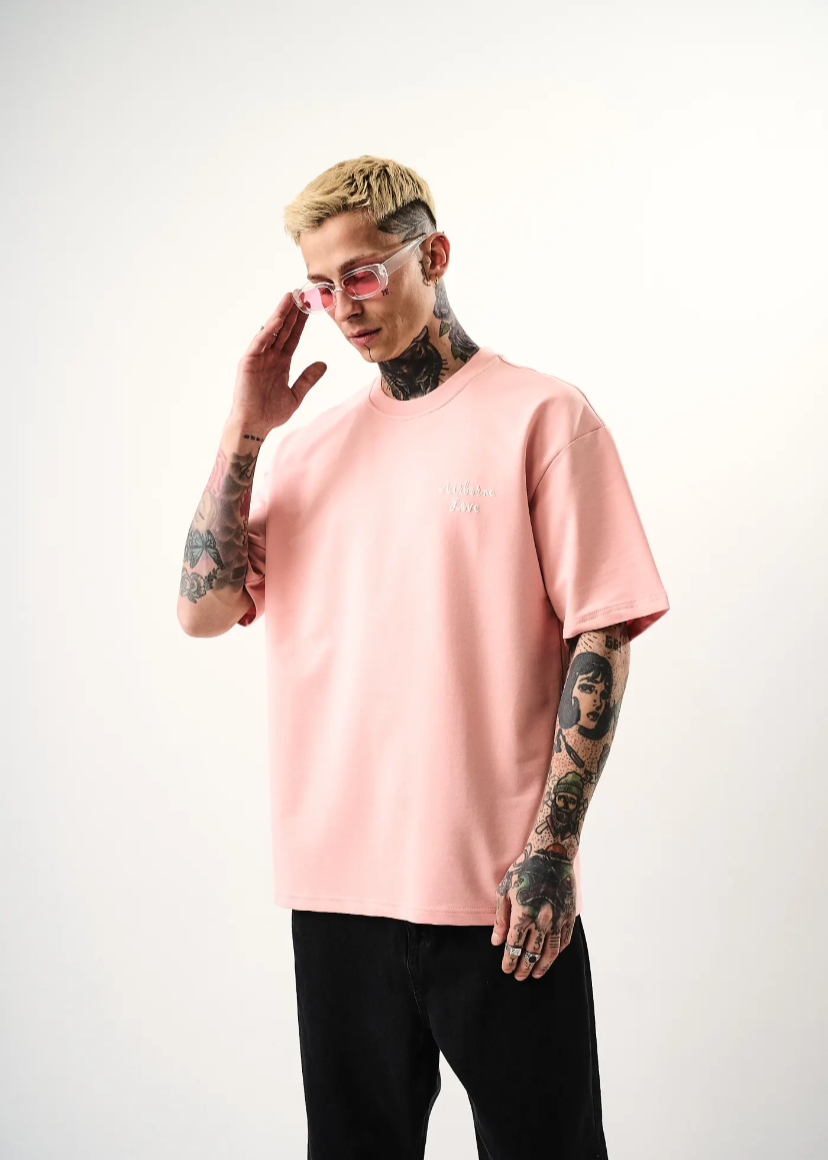 Tshirt Homme Hallstarz Airborne Love Rose