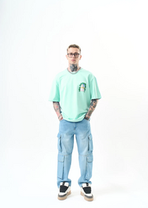 Tshirt Oversize Homme Blanca Menthe