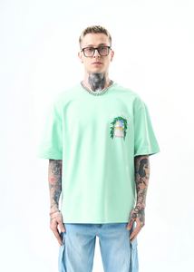 Tshirt Oversize Homme Blanca Menthe