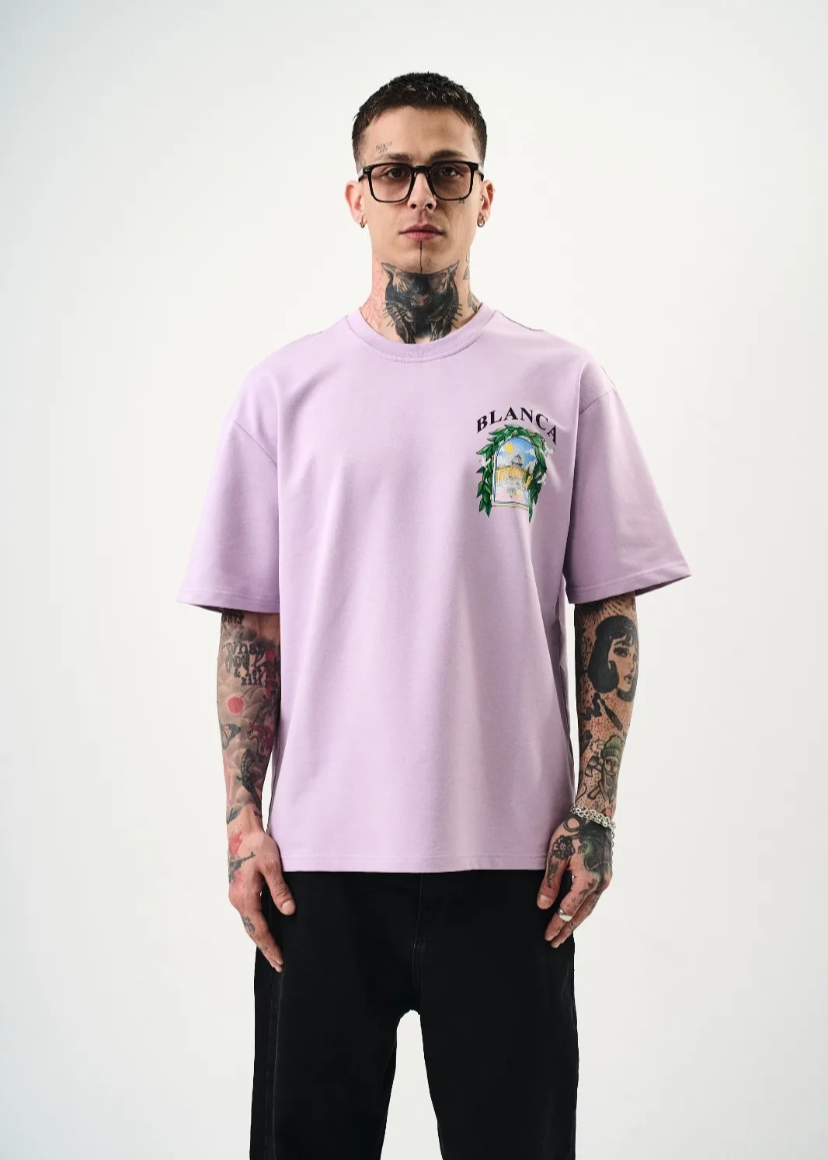 Tshirt Oversize Homme Blanca Lila