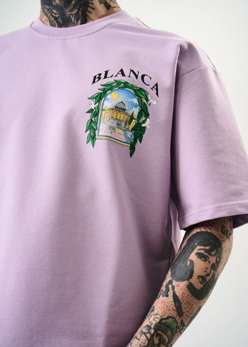 Tshirt Oversize Homme Blanca Lila