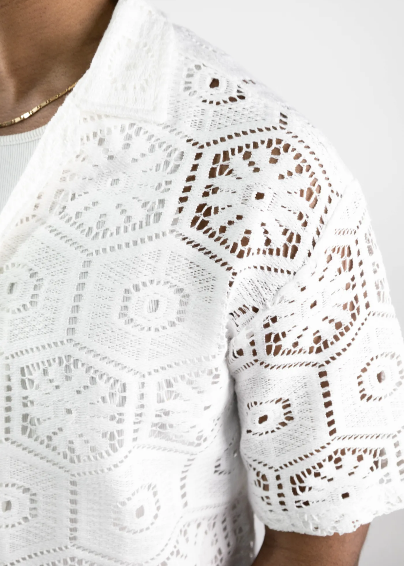 Chemise crochet à manches courtes - Hallstarz JK909