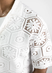 Chemise crochet à manches courtes - Hallstarz JK909