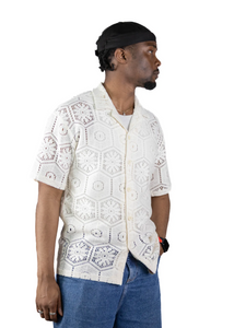 Chemise crochet à manches courtes - Hallstarz JK909