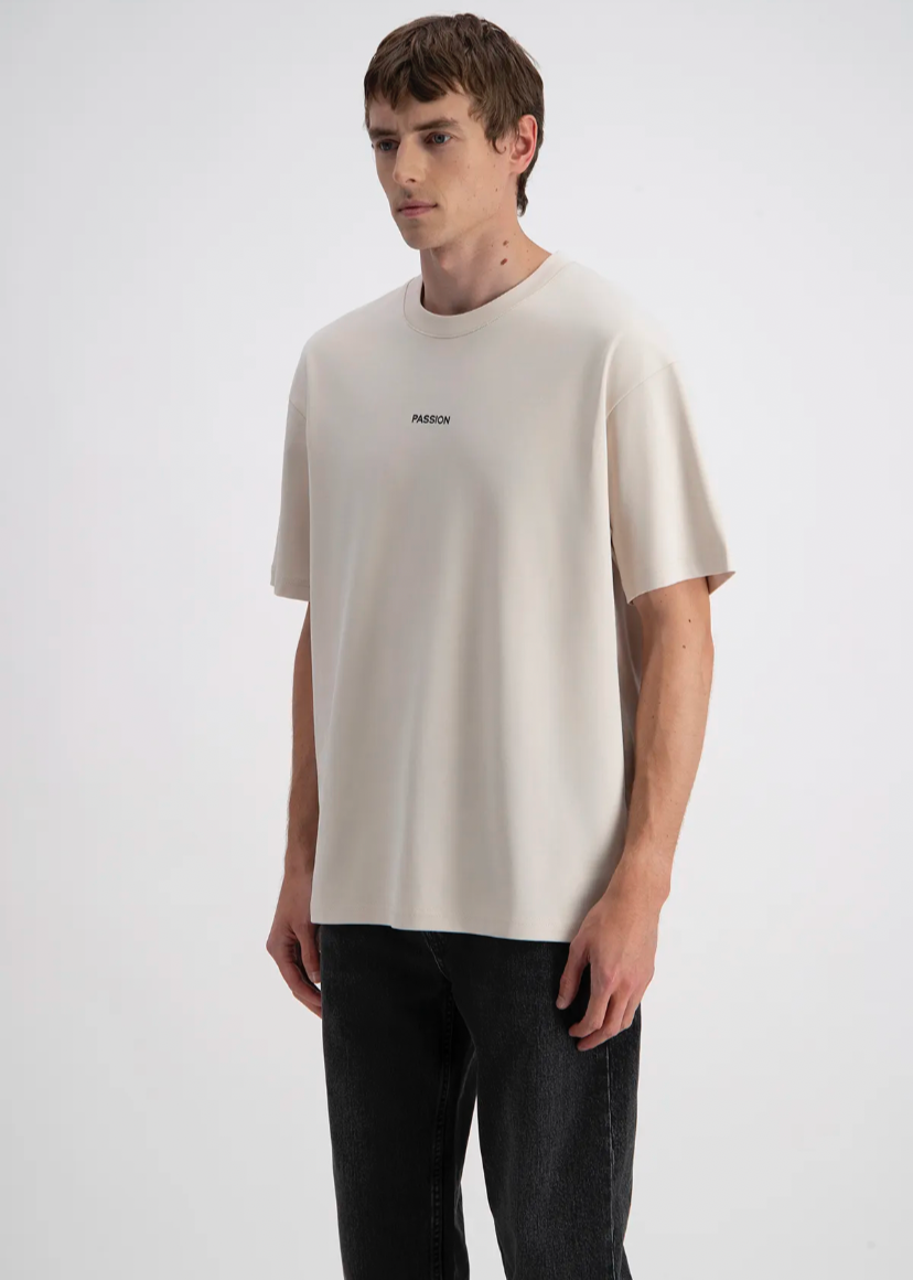 Tshirt Fleur Passion ADJ Beige