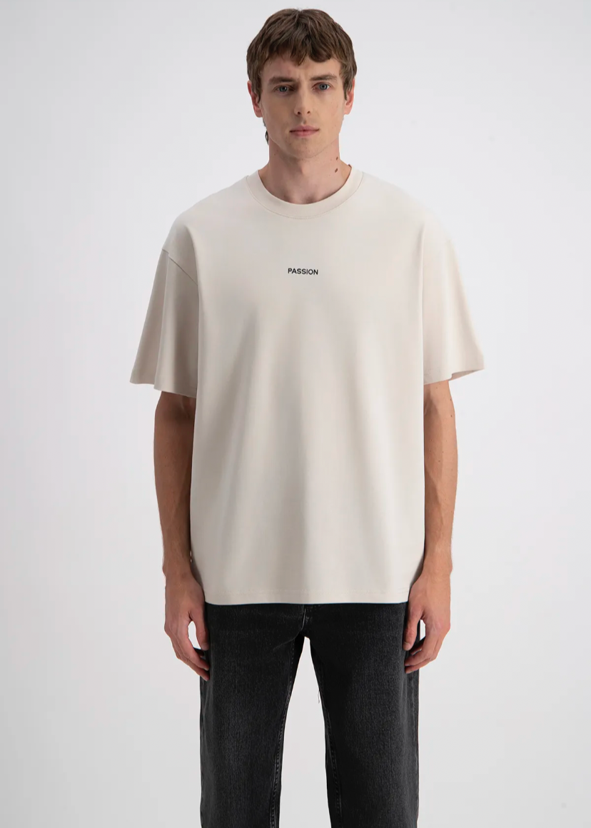 Tshirt Fleur Passion ADJ Beige