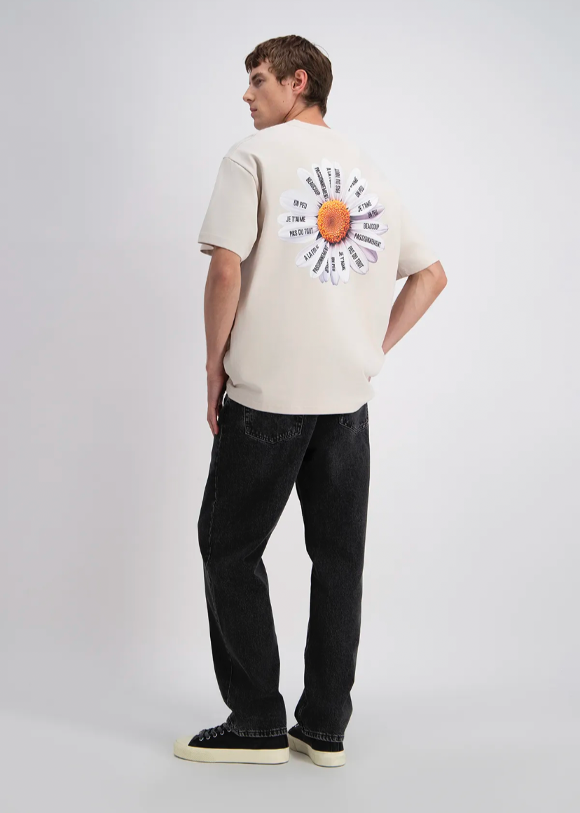 Tshirt Fleur Passion ADJ Beige
