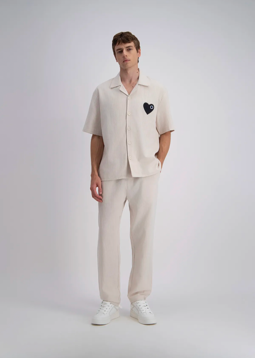 Pantalon Effet lin Beige ADJ