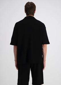 Chemise oversize Noire Unie ADJ