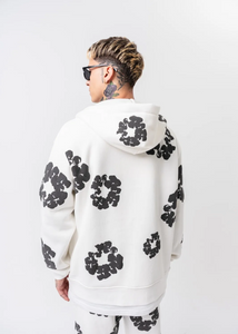 Ensemble Veste Pantalon Fleuri Hallstarz Blanc