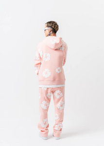 Ensemble Veste Pantalon Fleuri Hallstarz Rose