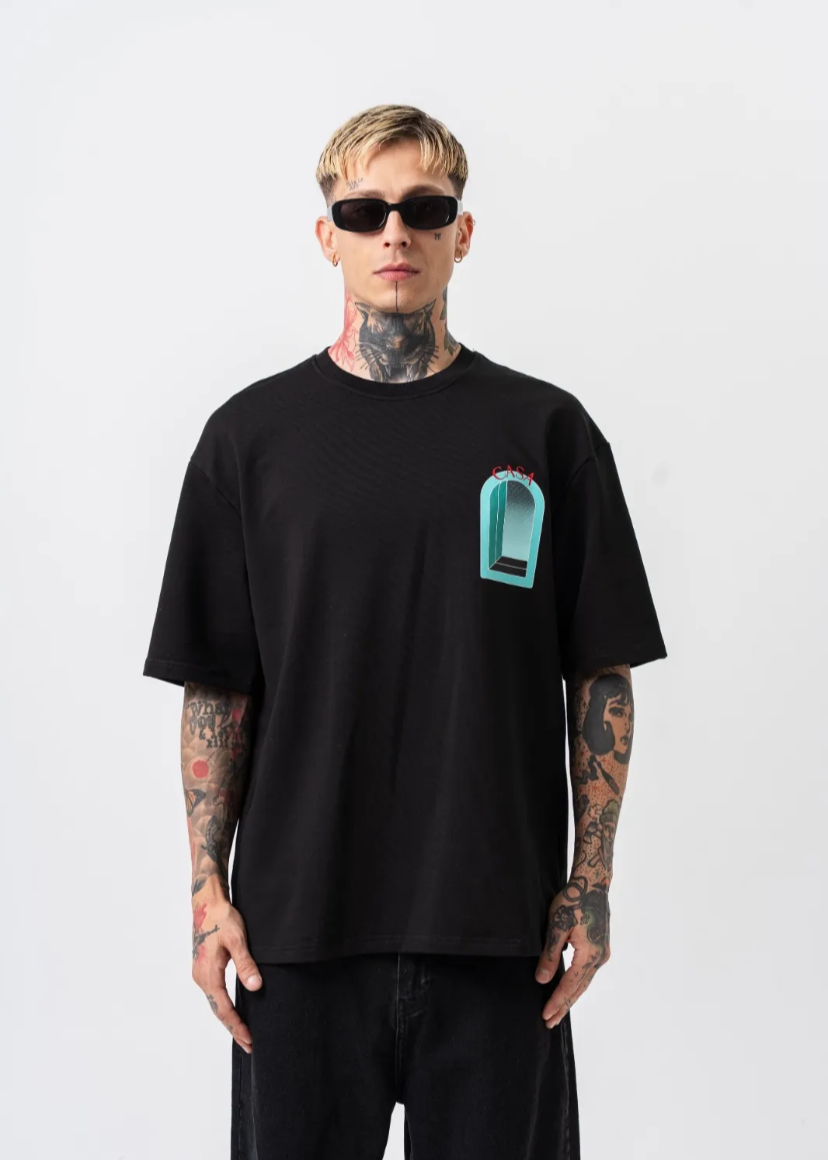 Tshirt Oversize Homme CASA Hallstarz Noir