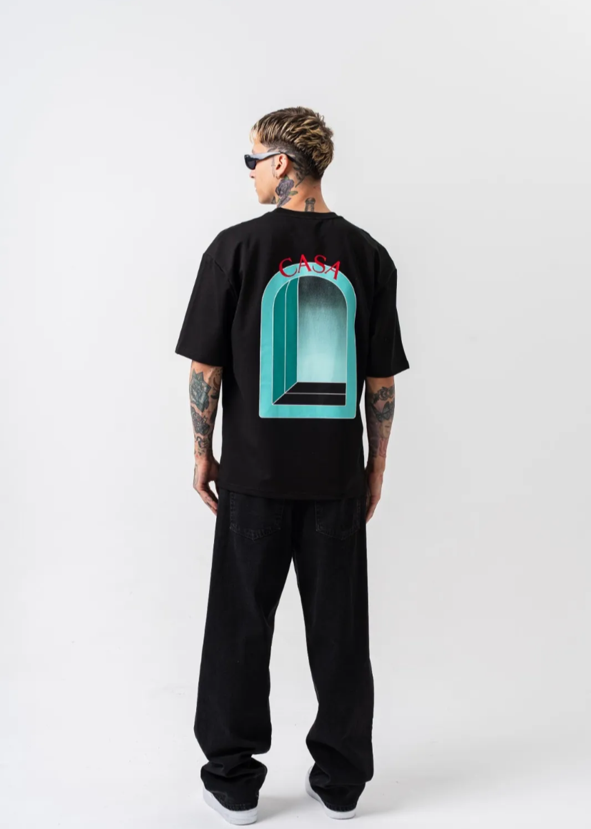 Tshirt Oversize Homme CASA Hallstarz Noir