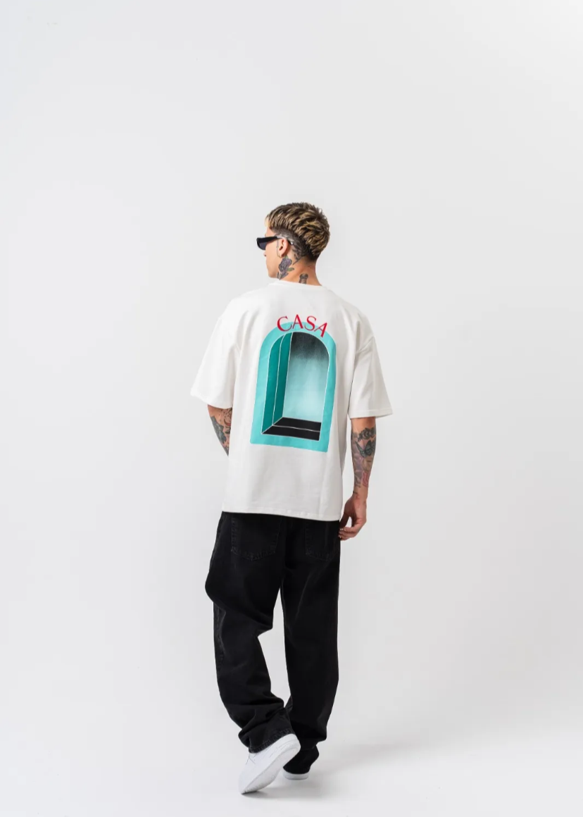 Tshirt Oversize Homme CASA Hallstarz Blanc