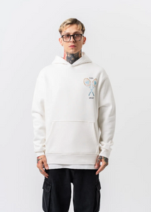 Sweat a Capuche Oversize Homme Casa Sport Blanc Hallstarz